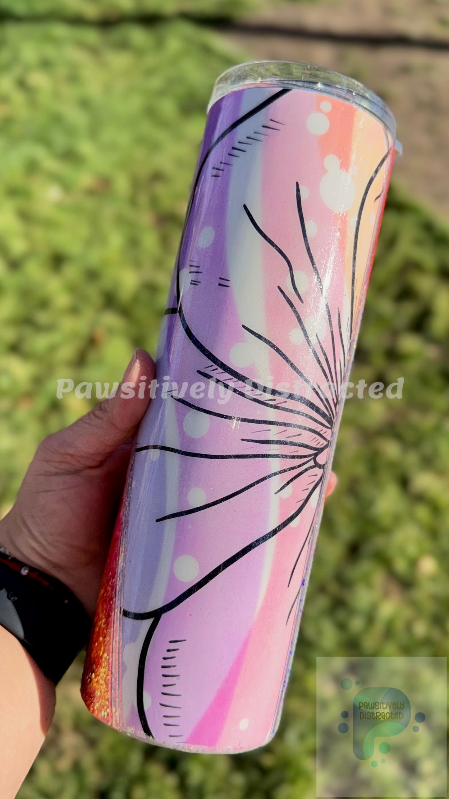 Flowers and Geode 30oz