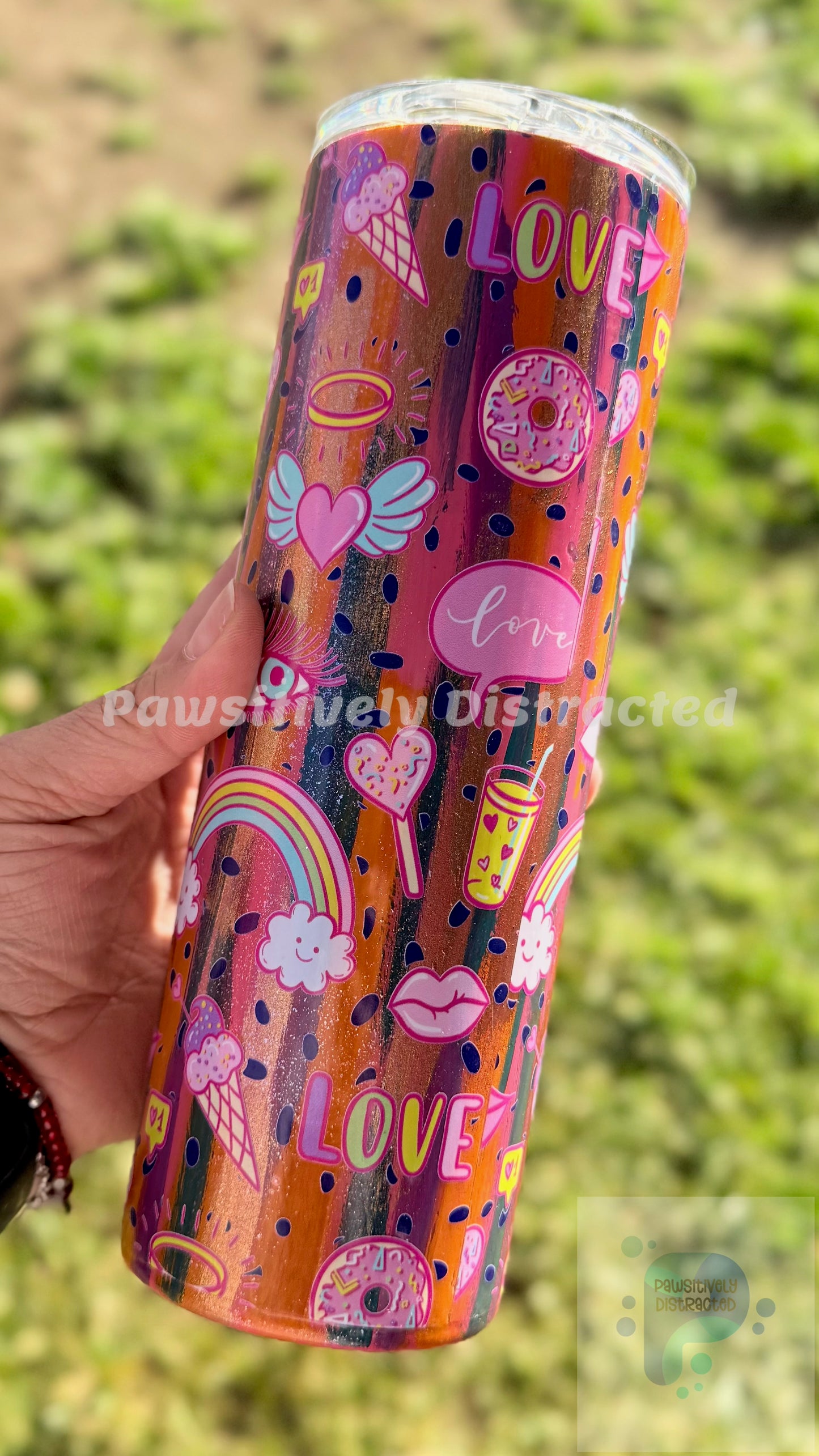 Positive Vibes Stainless Steel 20oz Tumbler