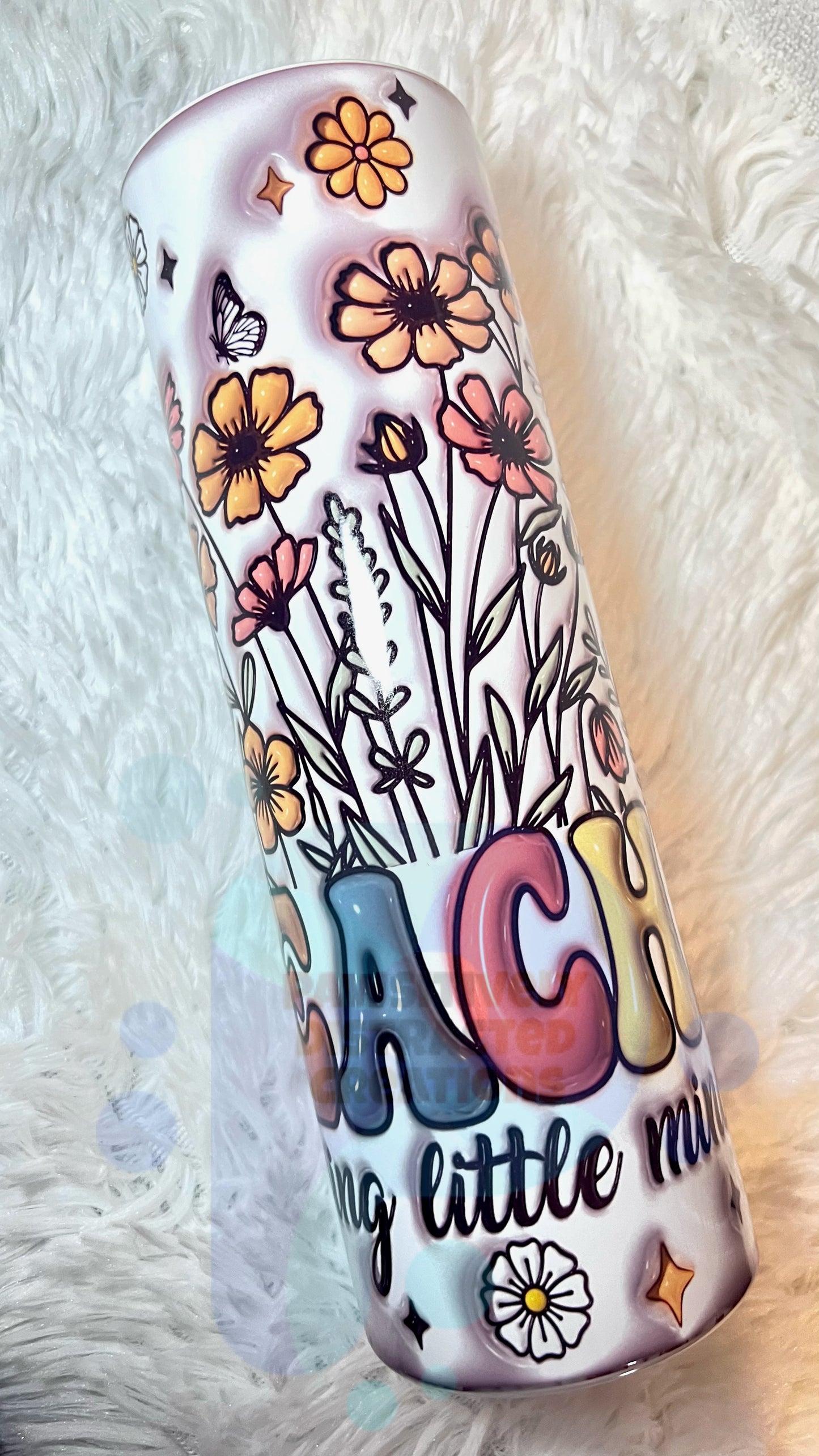 Teacher Flower Sublimation 30oz Tumbler