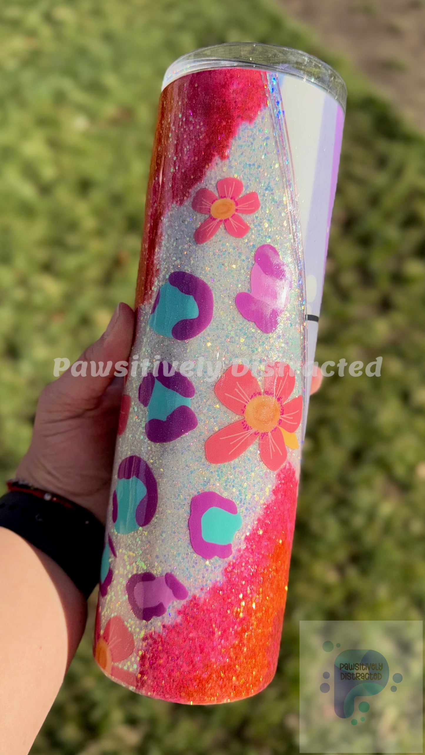 Flowers and Geode 30oz