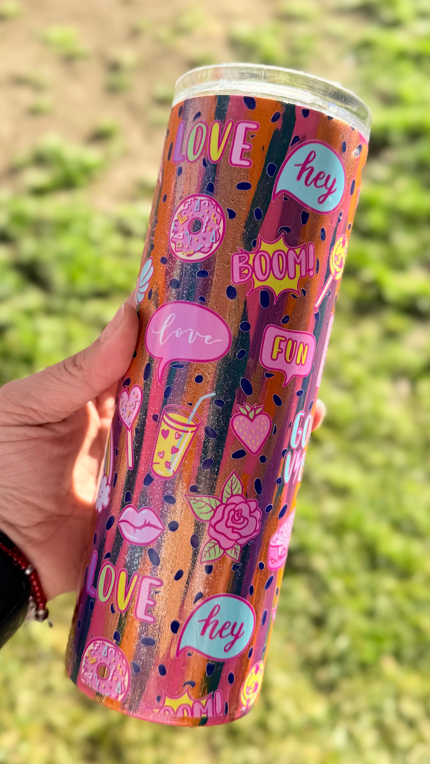 Positive Vibes Stainless Steel 20oz Tumbler