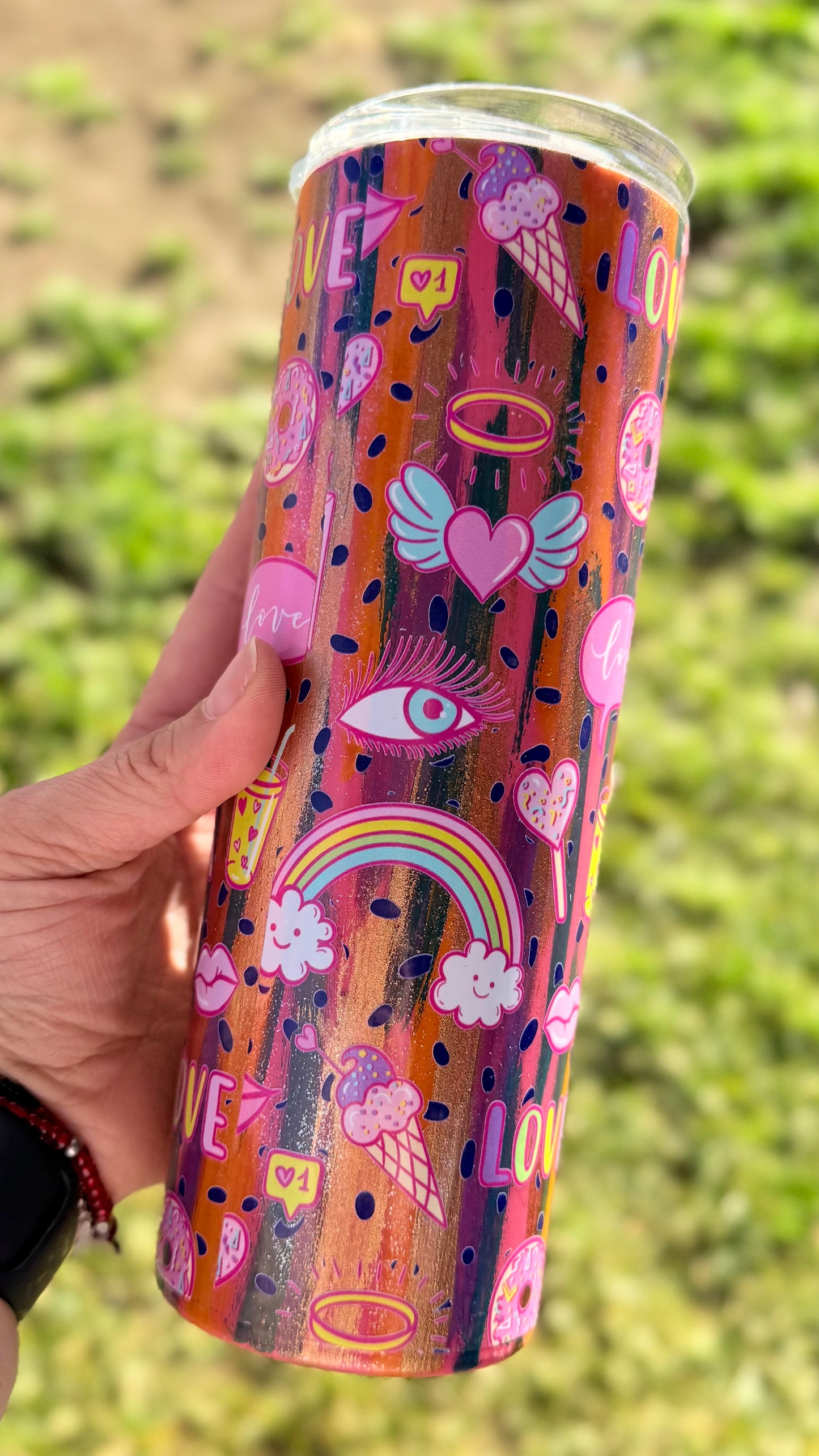 Positive Vibes Stainless Steel 20oz Tumbler