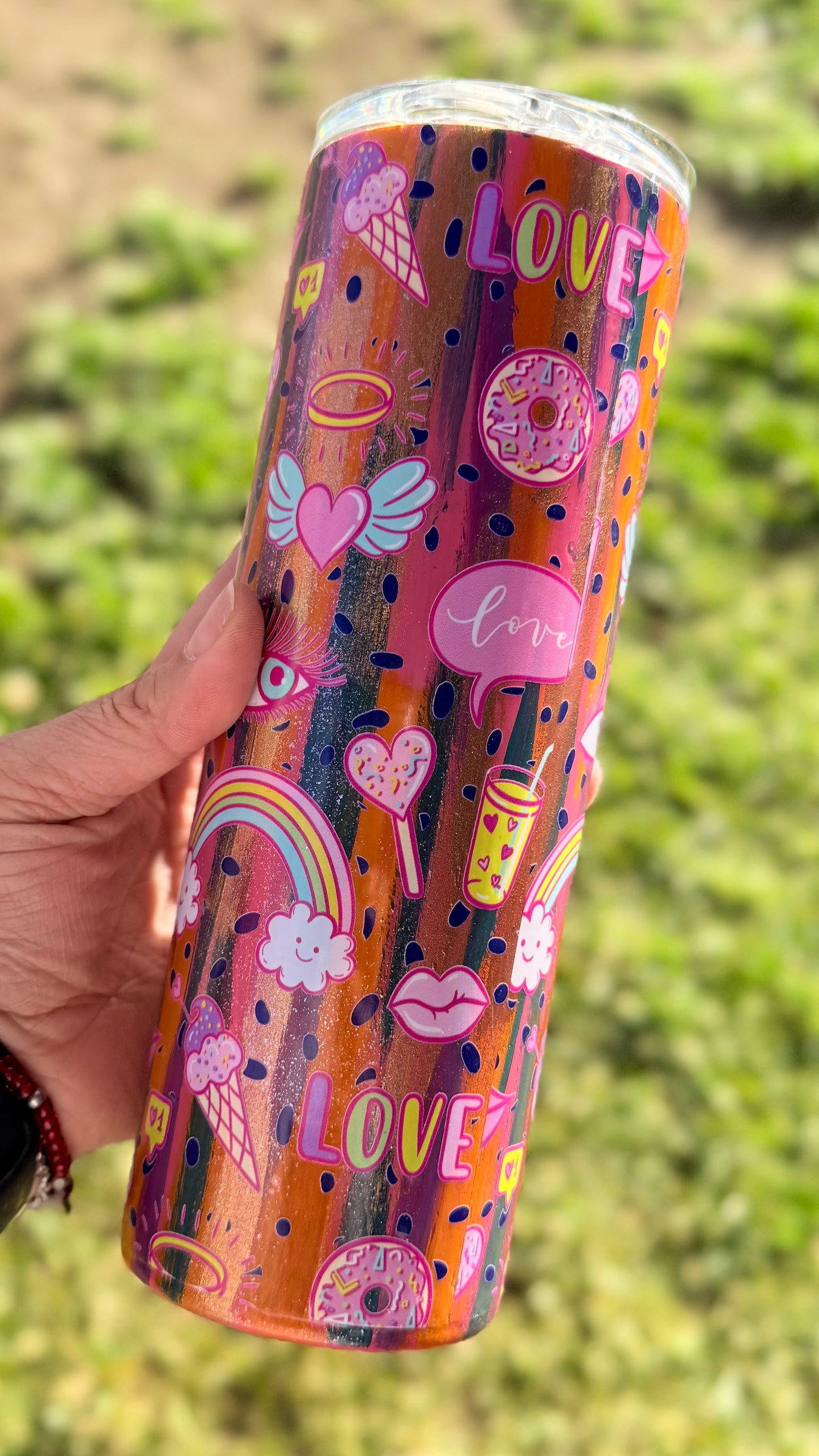 Positive Vibes Stainless Steel 20oz Tumbler