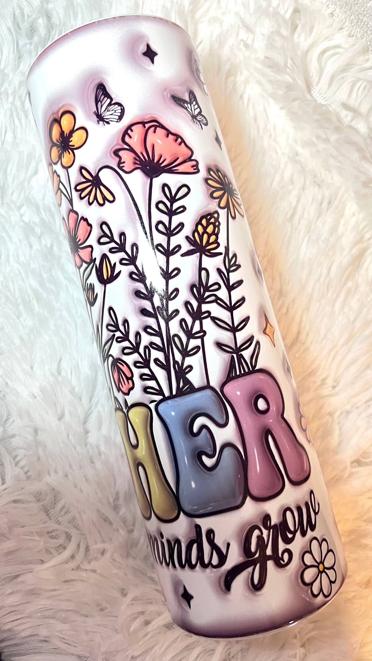 Teacher Flower Sublimation 30oz Tumbler