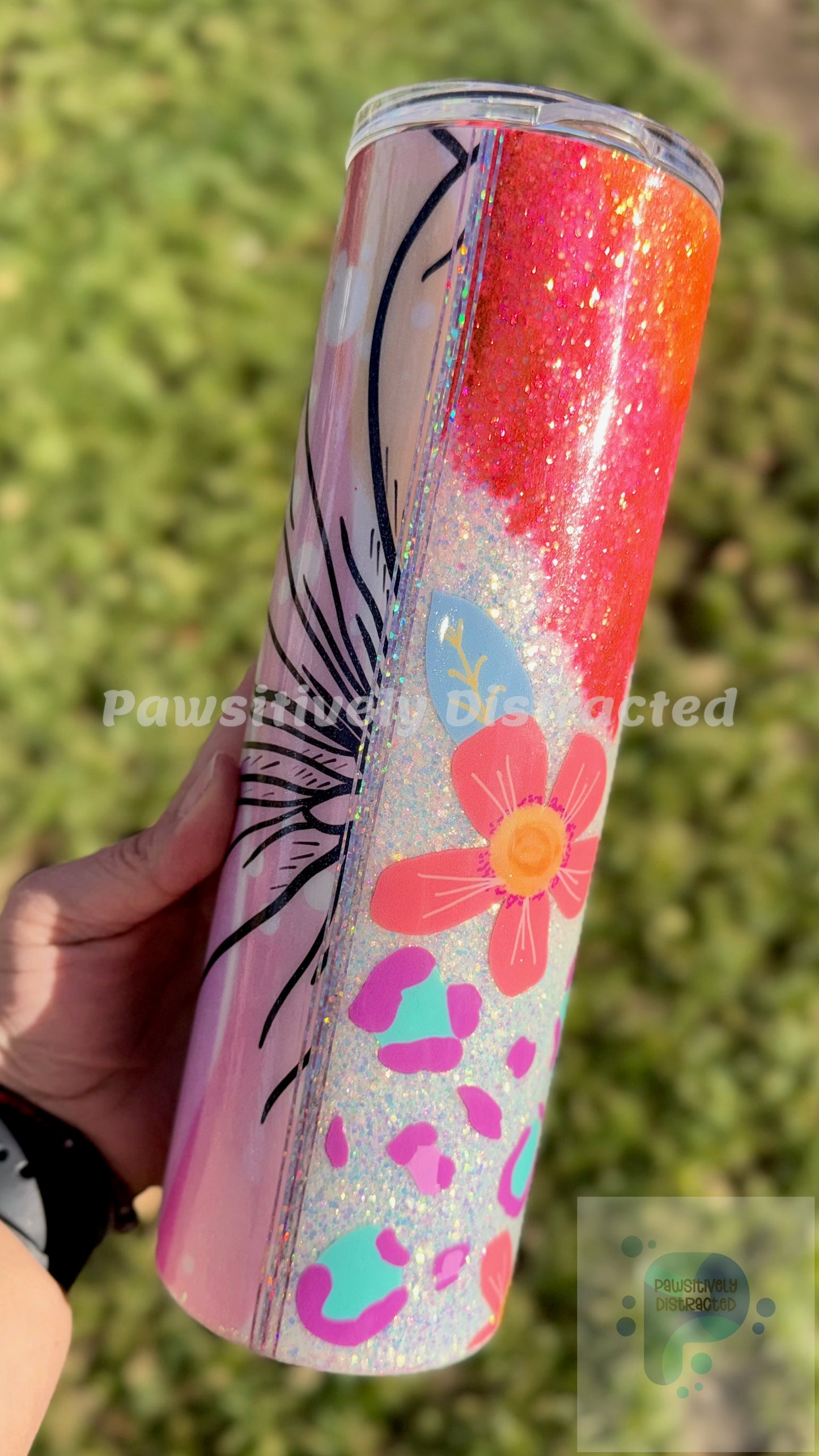 Flowers and Geode 30oz