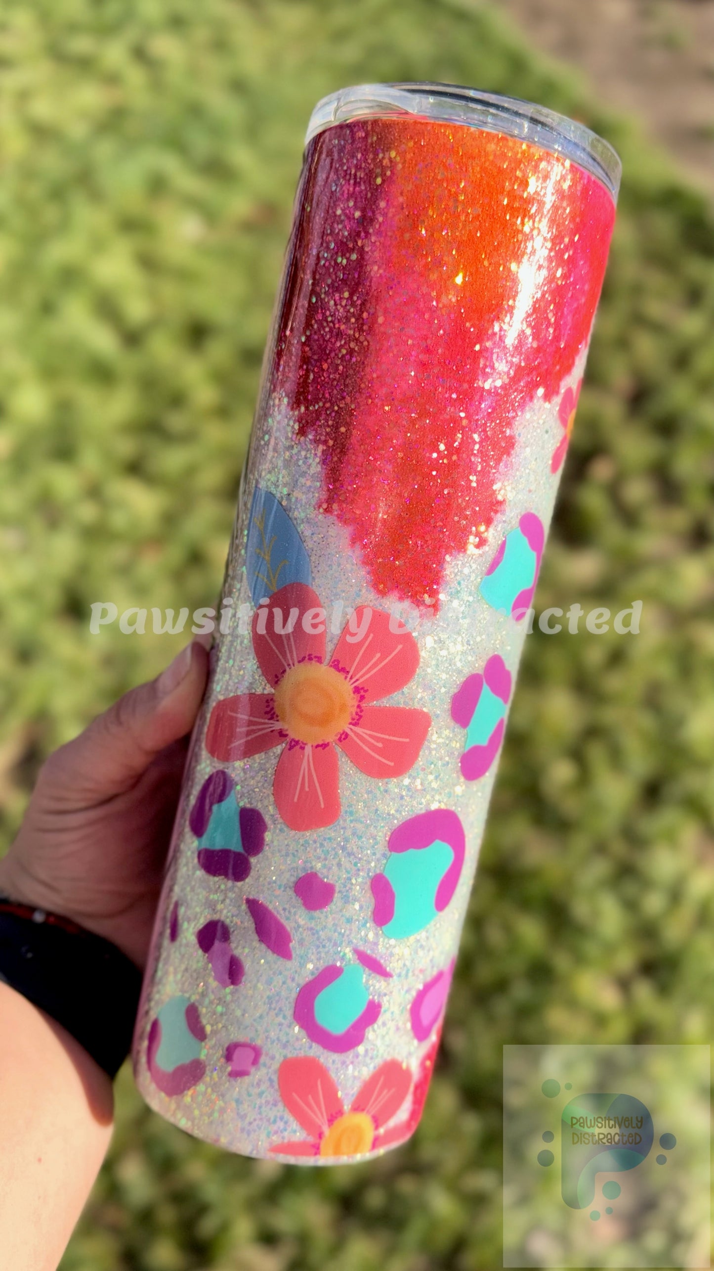 Flowers and Geode 30oz