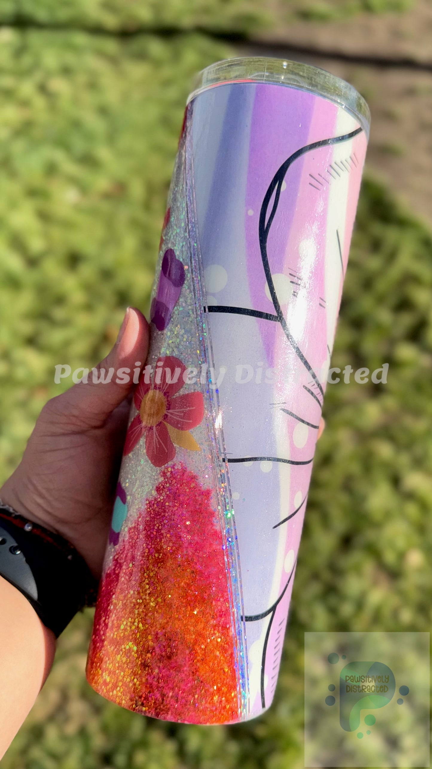 Flowers and Geode 30oz
