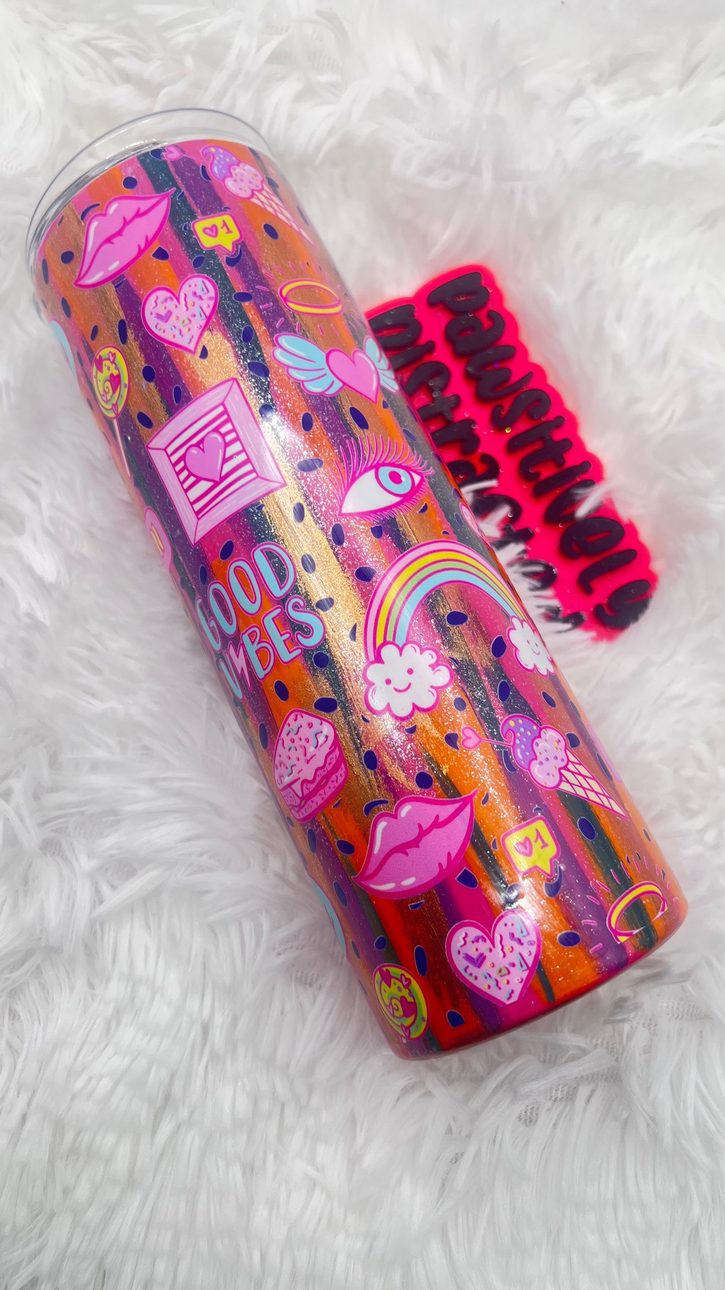 Positive Vibes Stainless Steel 20oz Tumbler