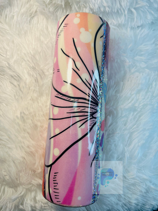 Flowers and Geode 30oz