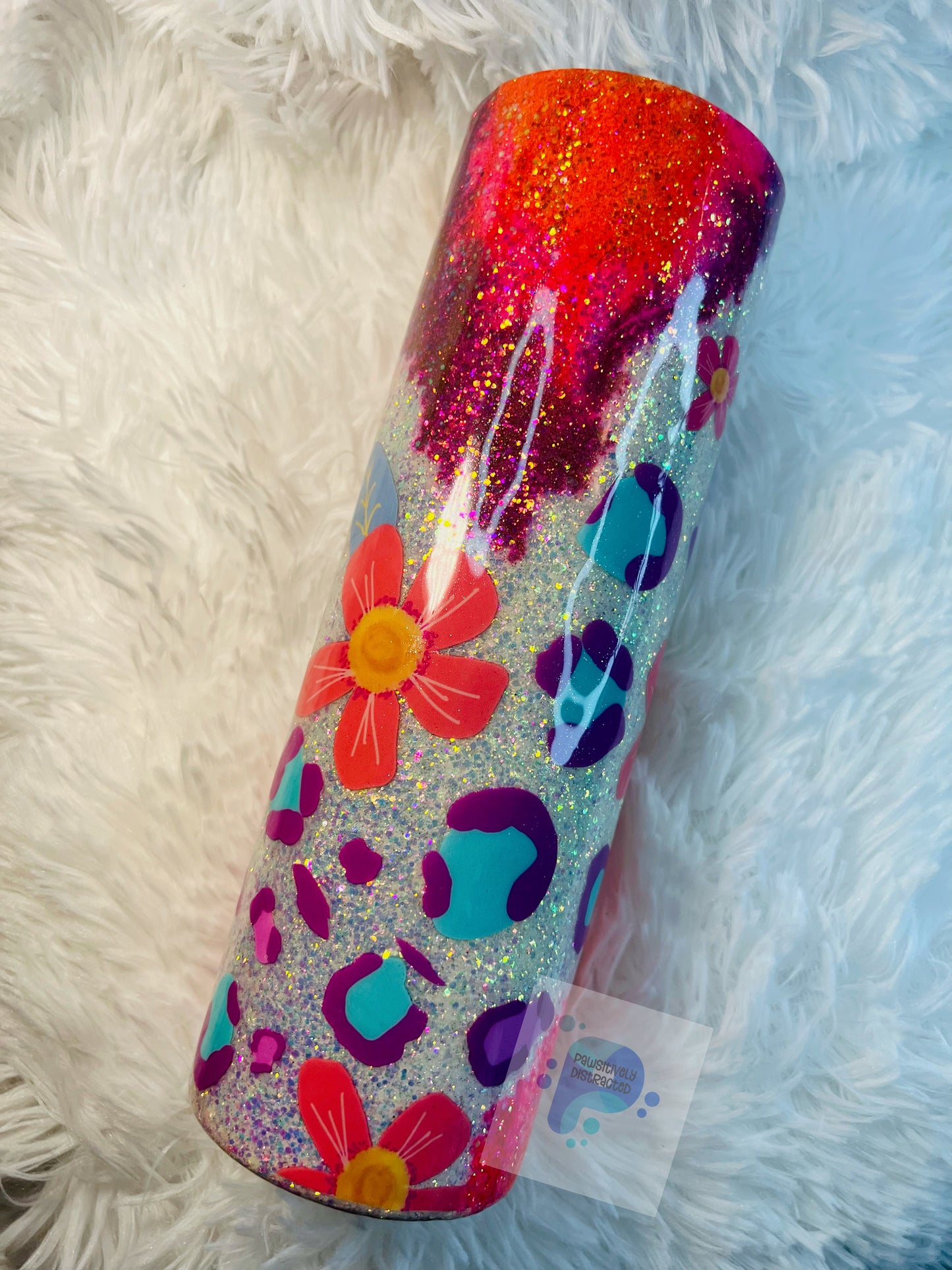 Flowers and Geode 30oz