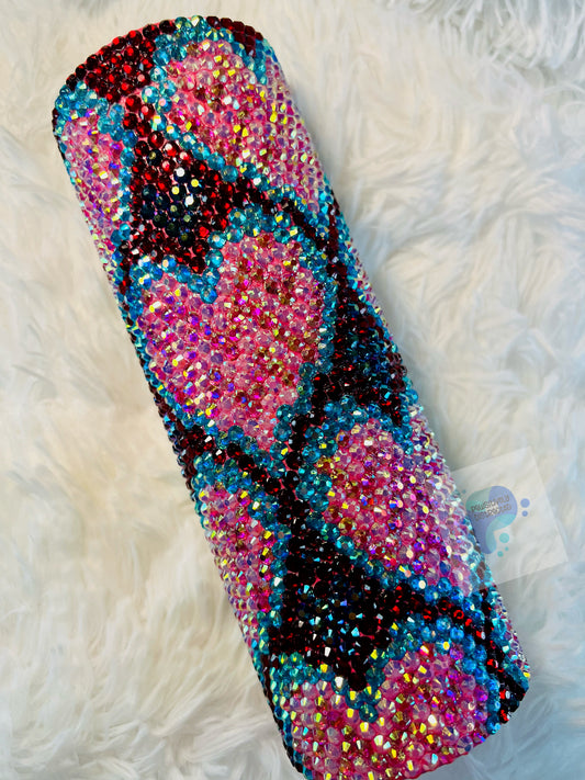 Heart Rhinestone Tumbler 20oz